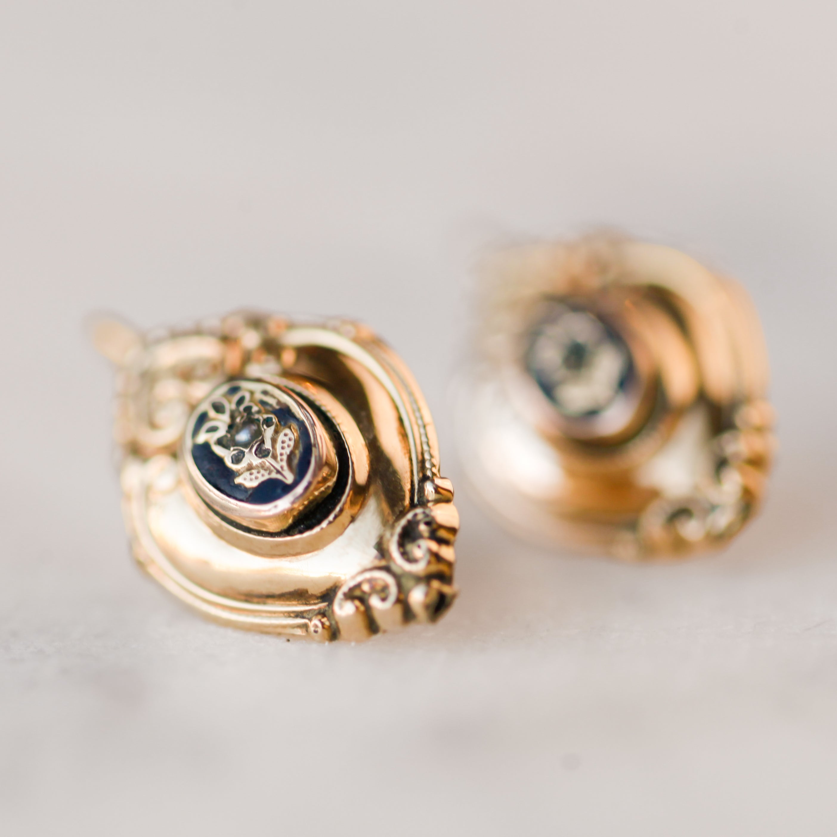Gold Victorian Earrings