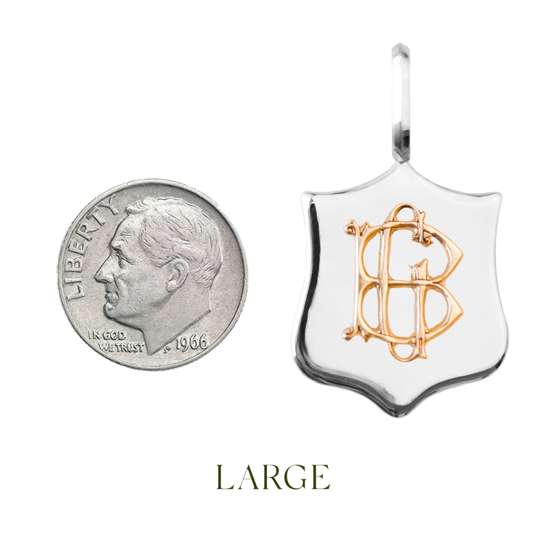 Gold Initial Elias Medallion