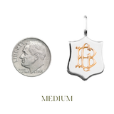 Gold Initial Elias Medallion