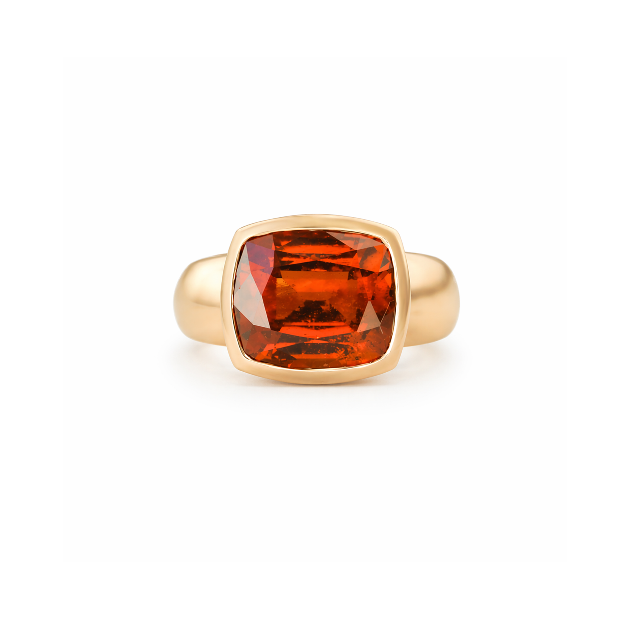 Hessonite Garnet in Empire Setting