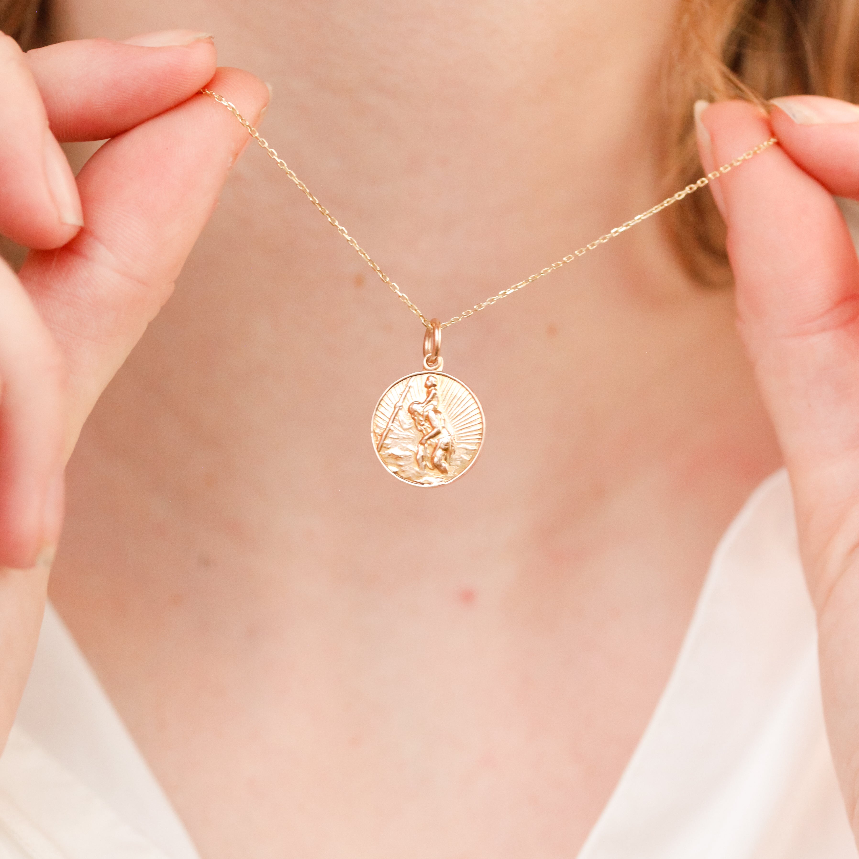 Saint Christopher 9k Gold Charm