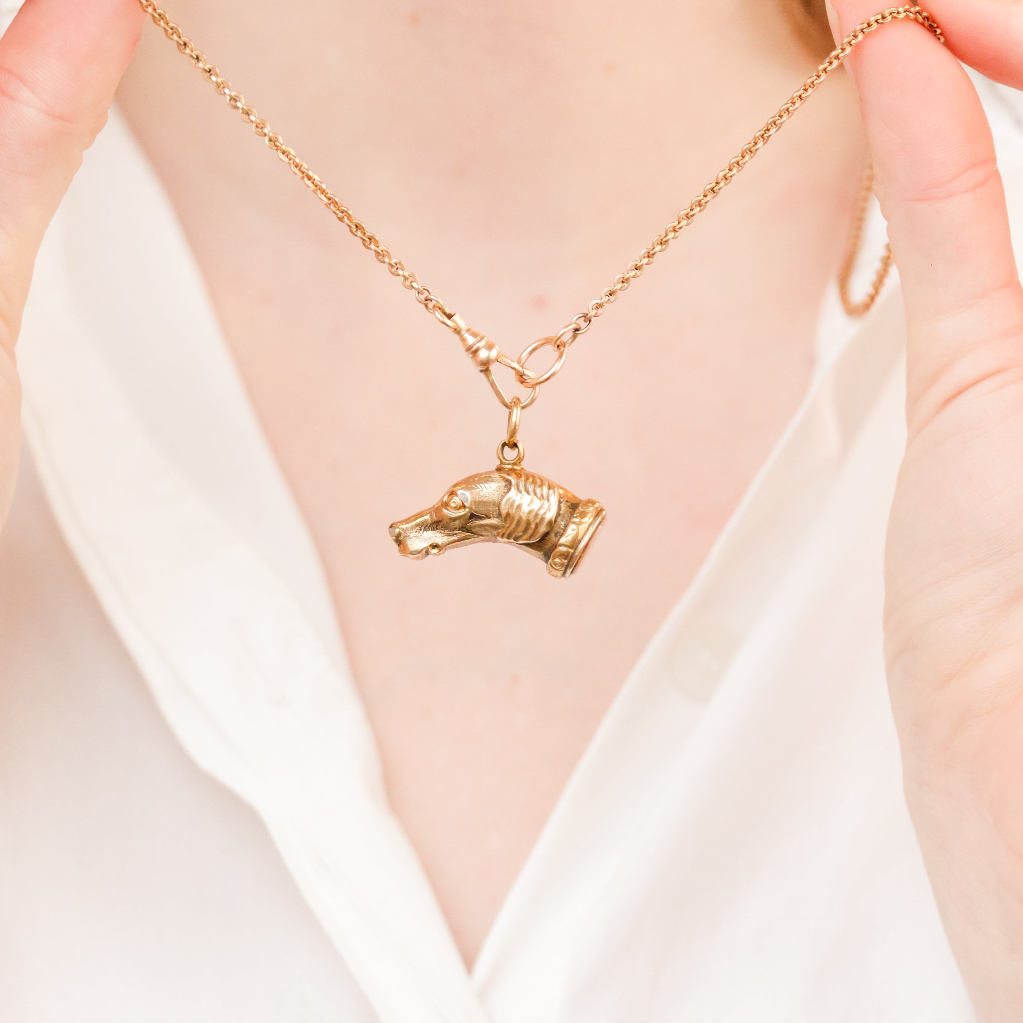 Victorian Dog Pendant