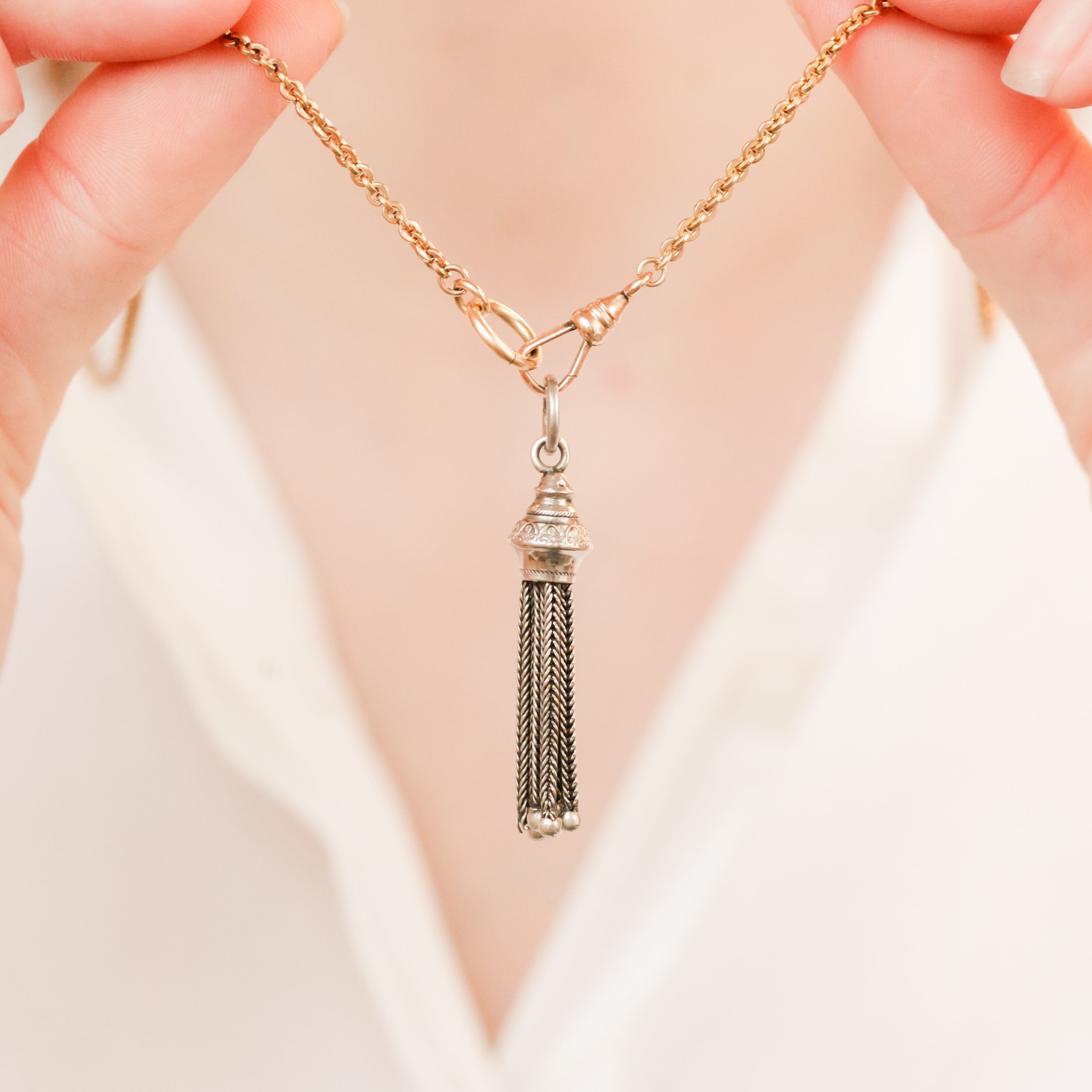 Beret Sterling Tassel Charm