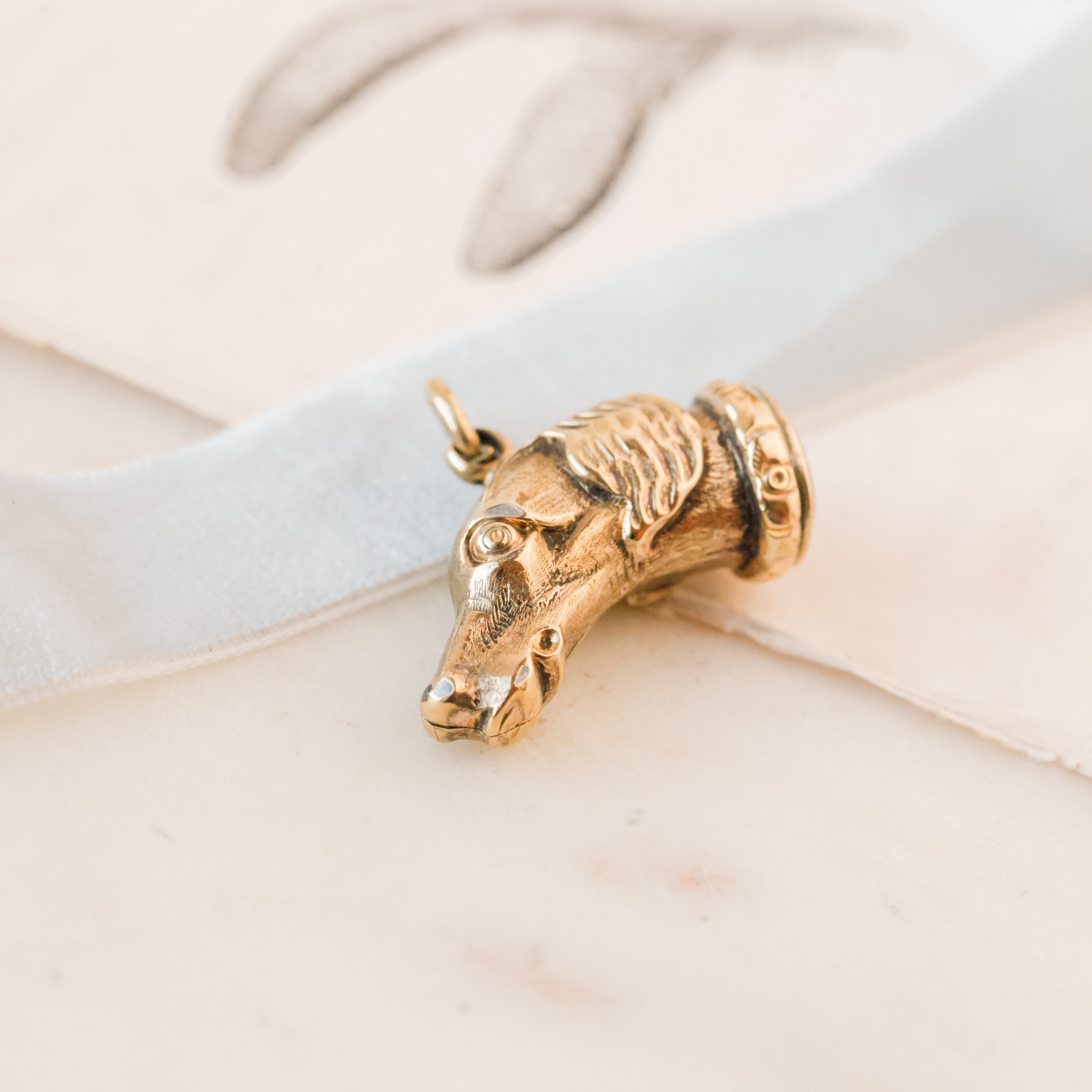 Victorian Dog Pendant