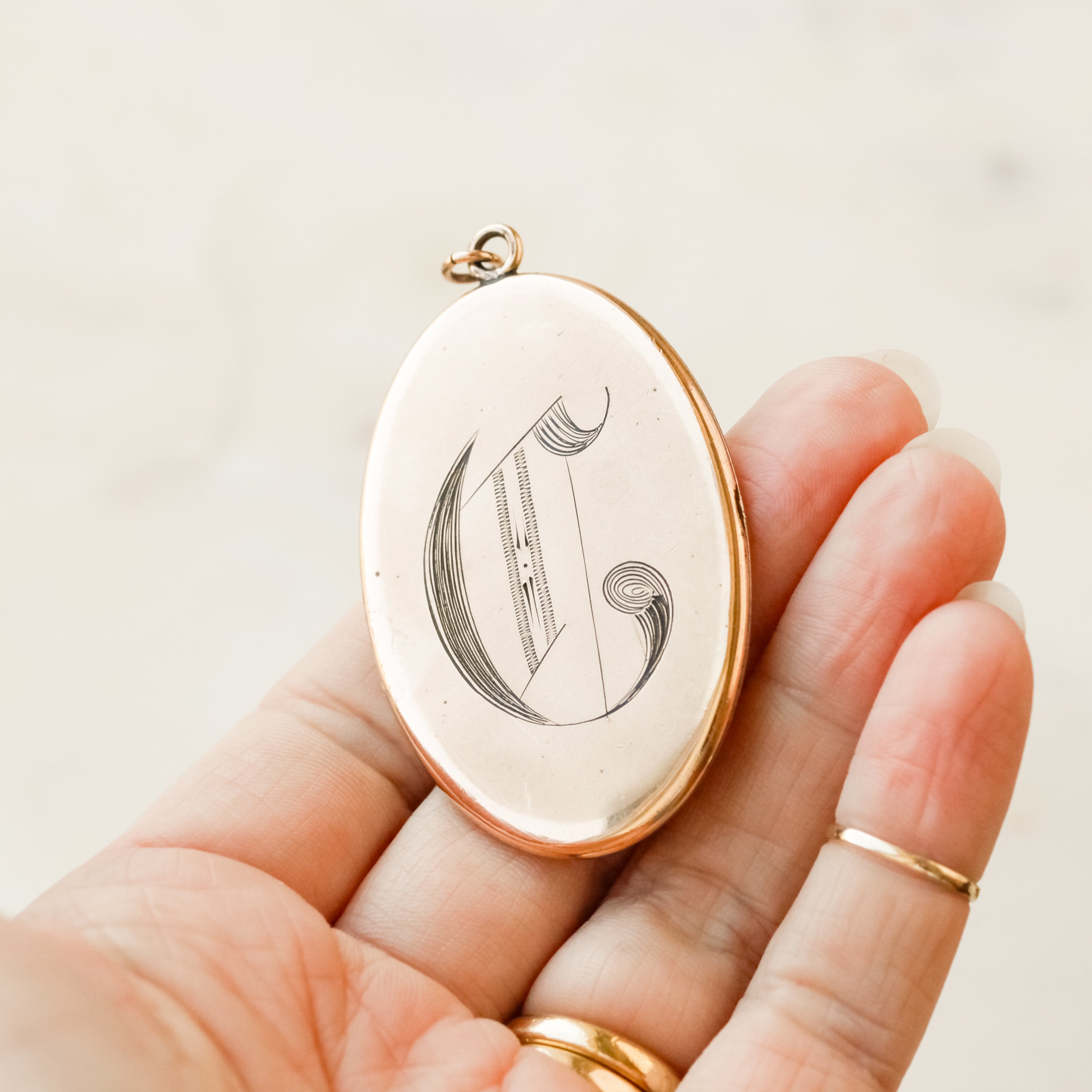 Victorian "C" Locket