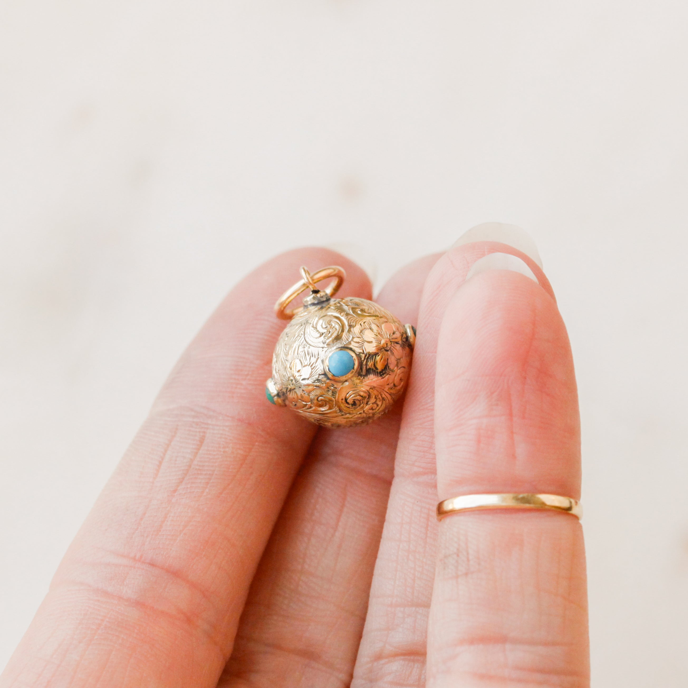 Phoebe Turquoise Orb Pendant