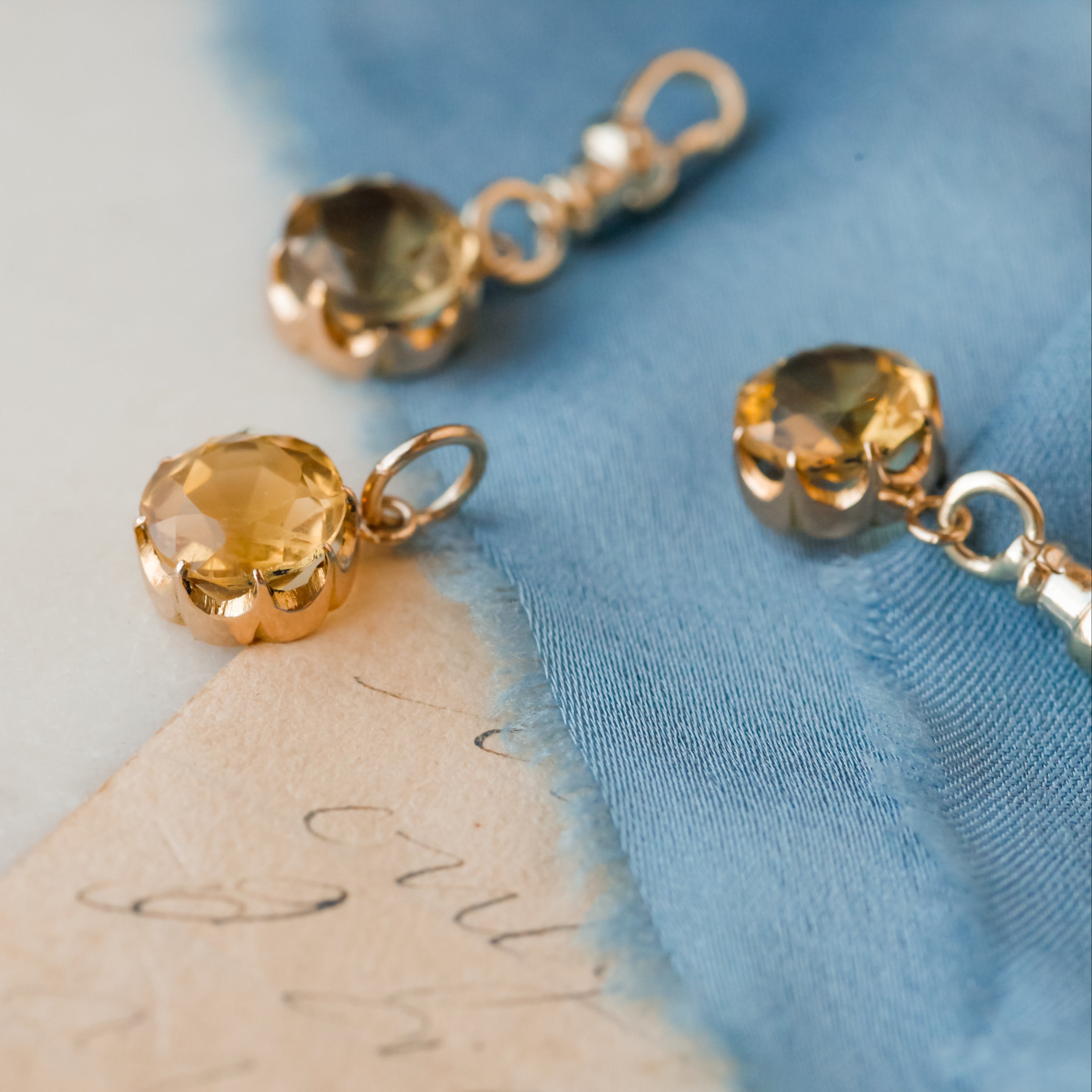 Old Mine Georgian Old Cut Cirtrine Pendants