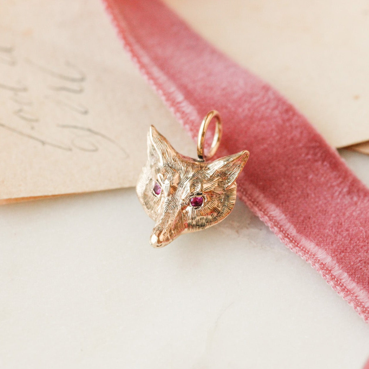 Ruby-Eye Cunning Mr. Fox Charm
