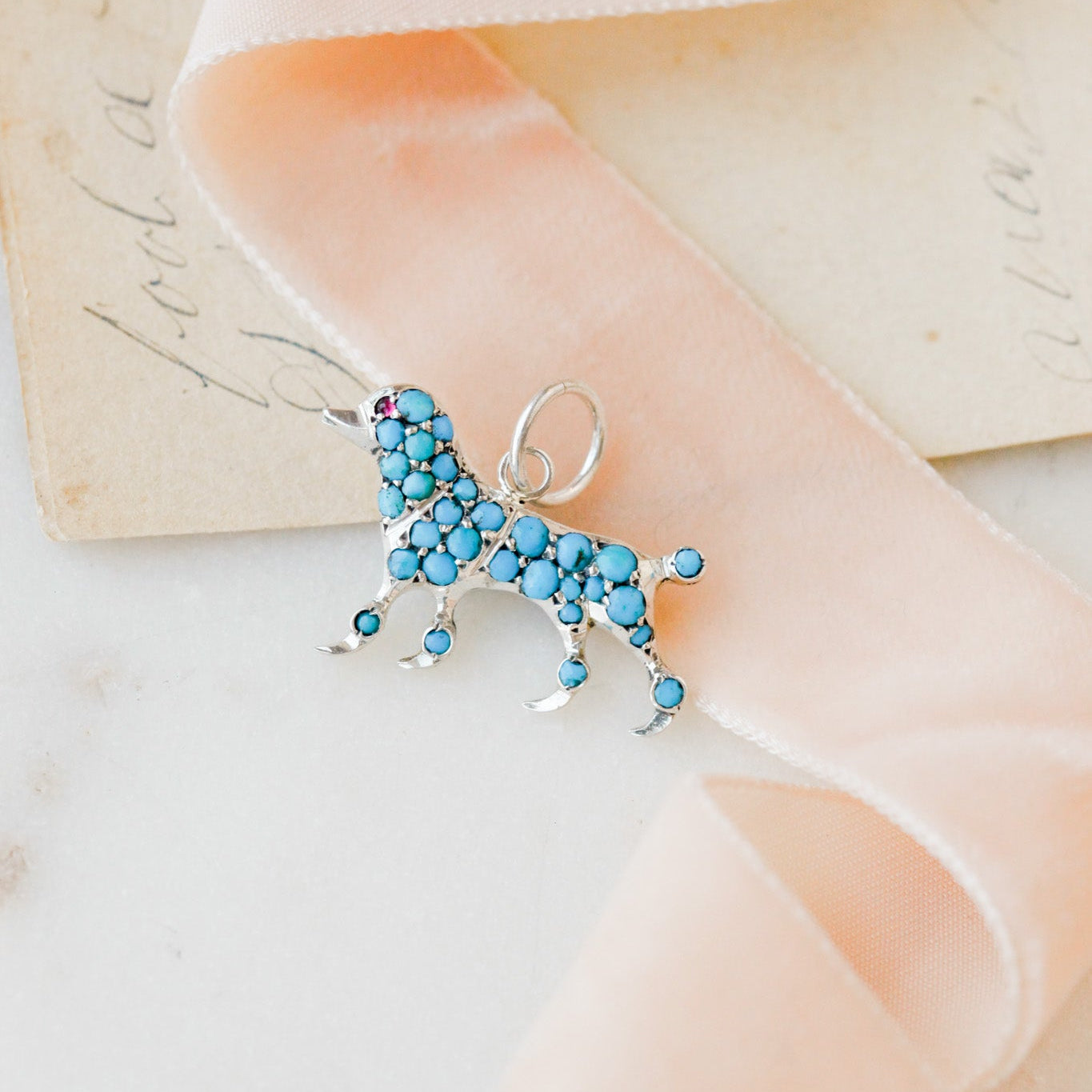 Marcin Turquoise Poodle Pendant