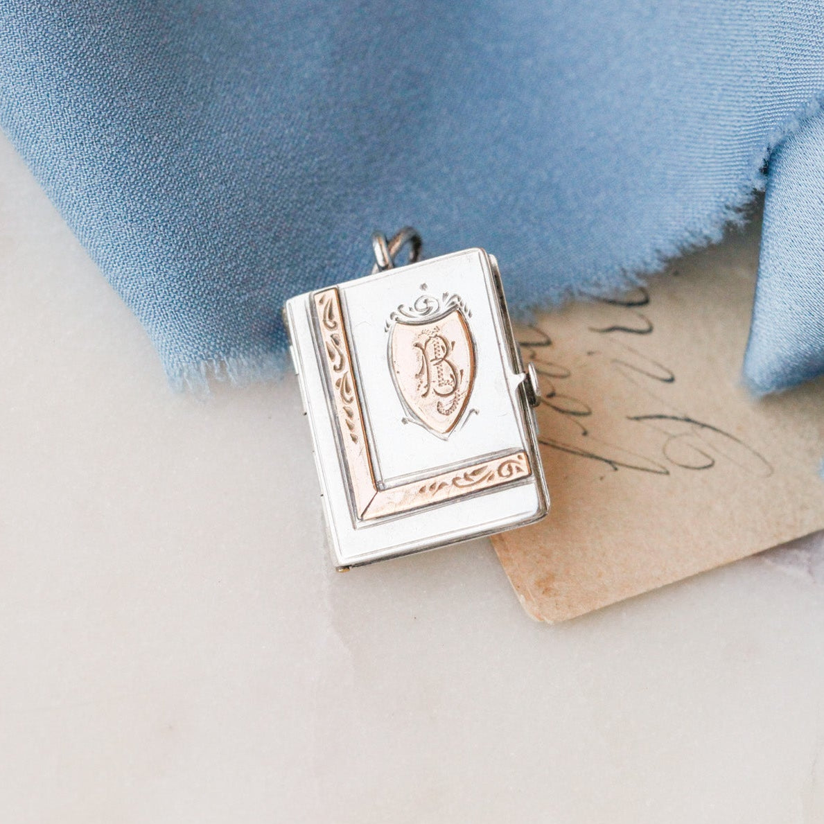 Victorian "B" Book Locket
