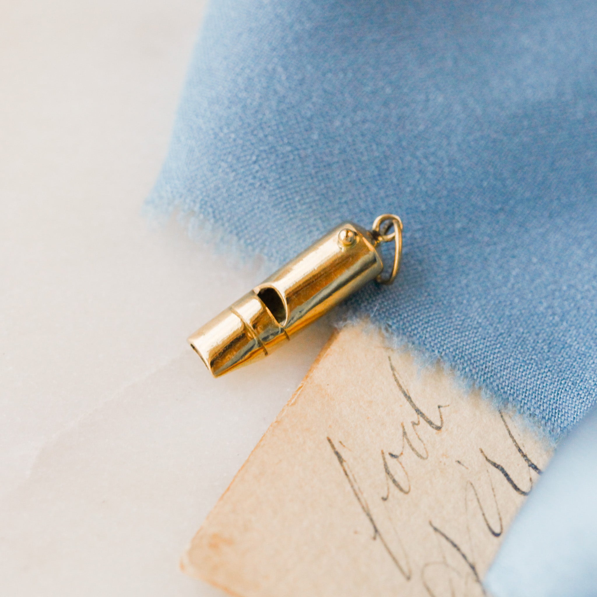 Petite Antique Whistle Charm