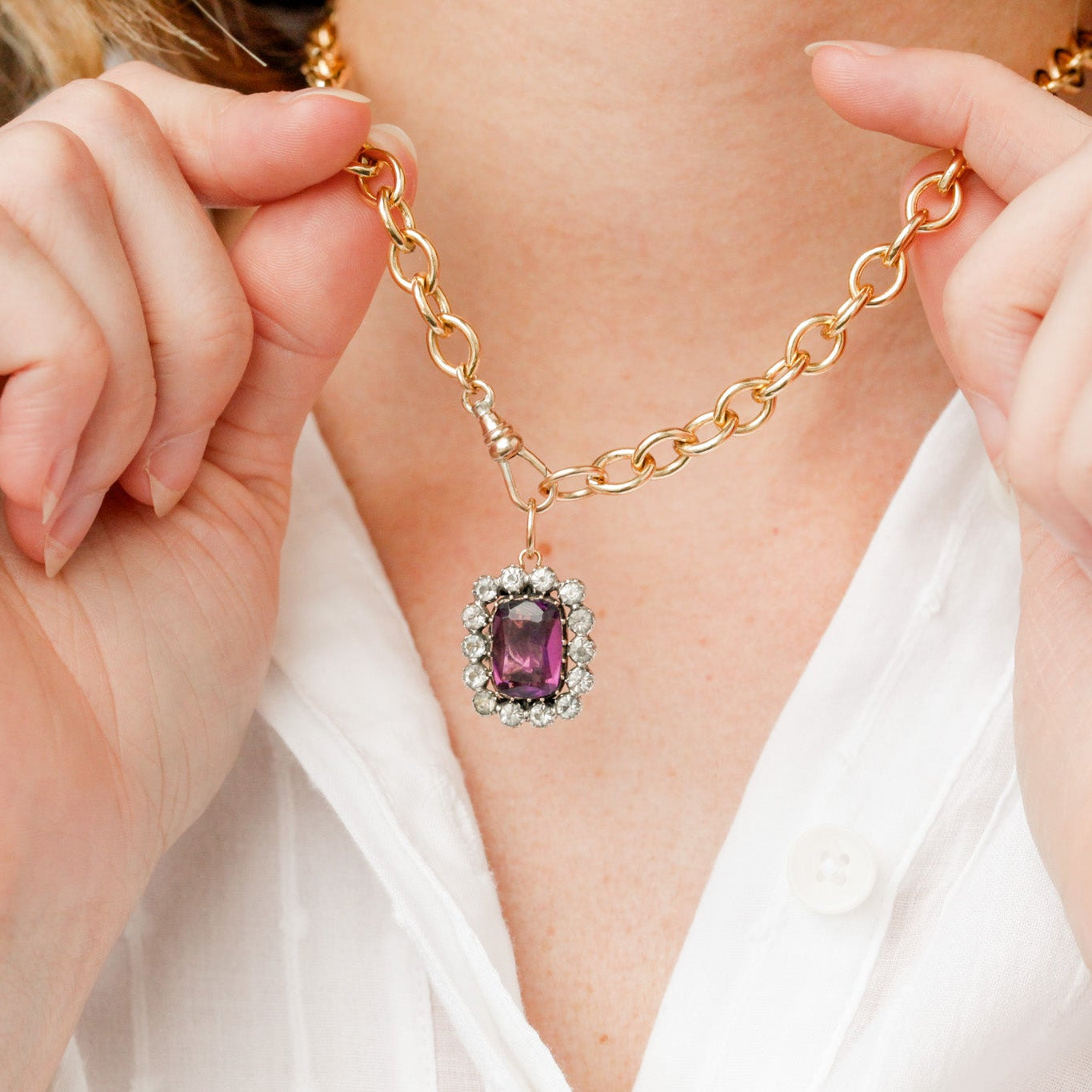 Georgie Amethyst Pendant