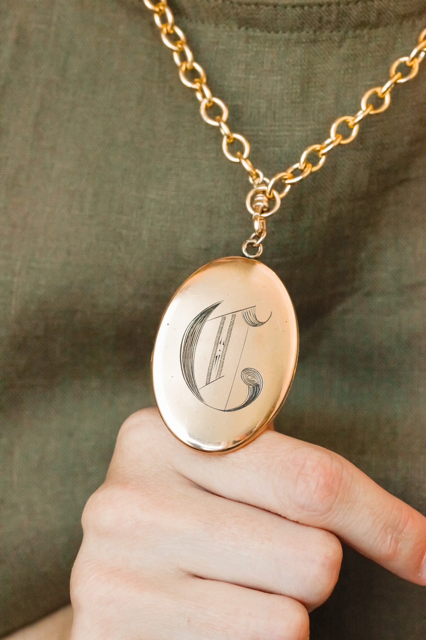 Victorian "C" Locket