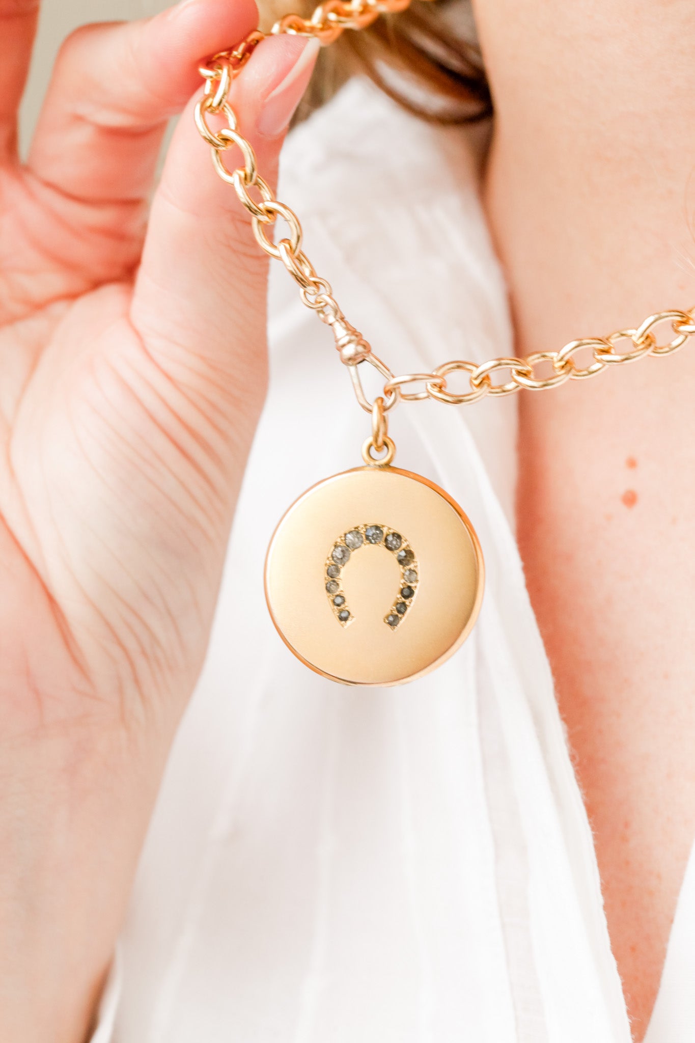 Lucky Edwardian Horseshoe Locket