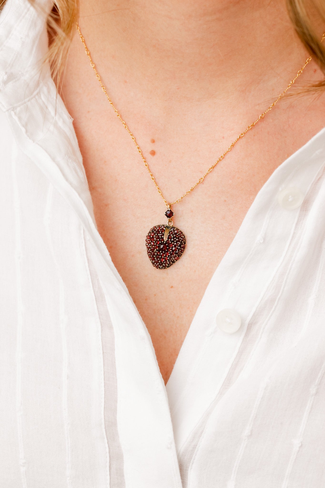 Scarlett Bohemian Garnet Lover's Pendant