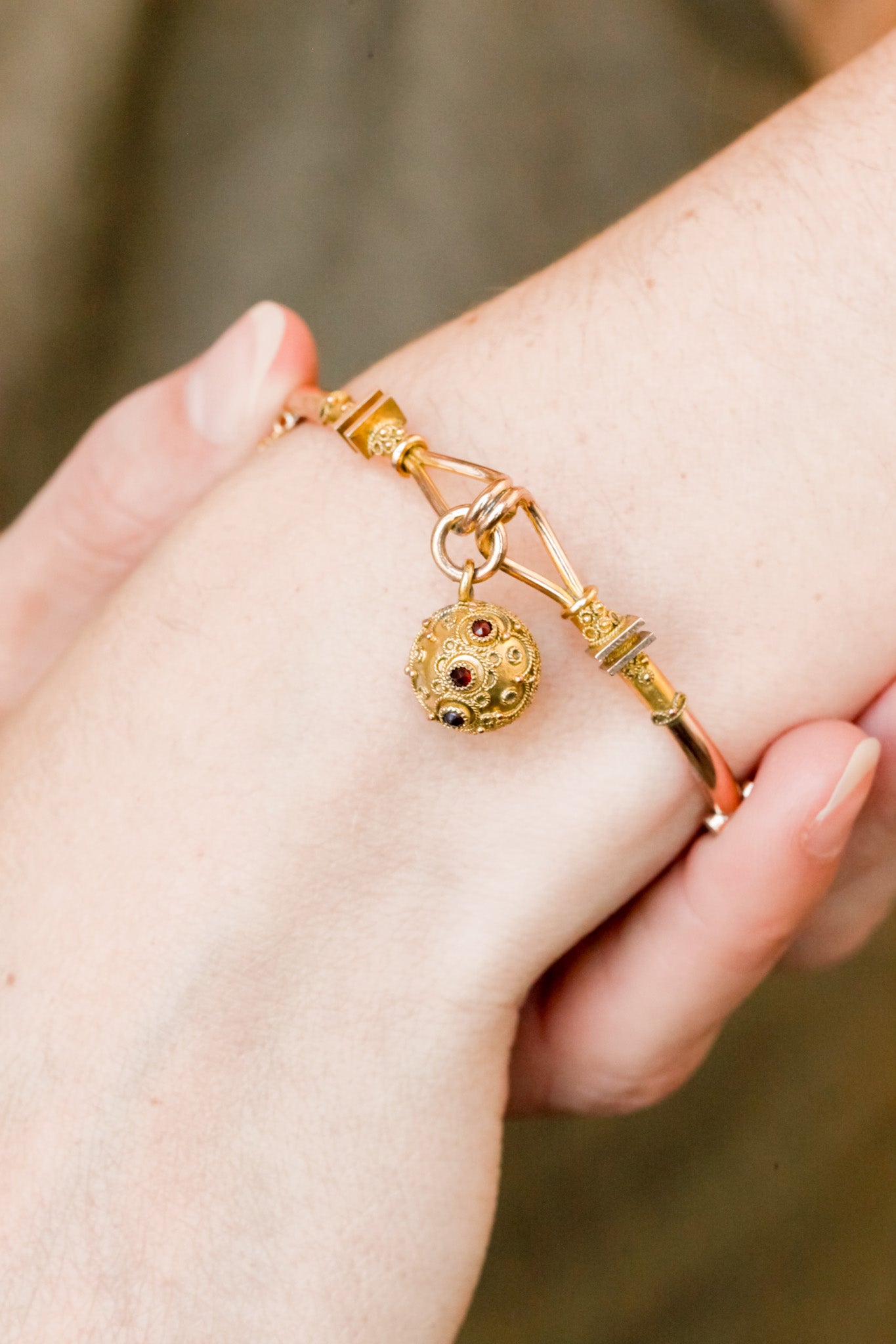 Josephine Victorian Garnet Bracelet