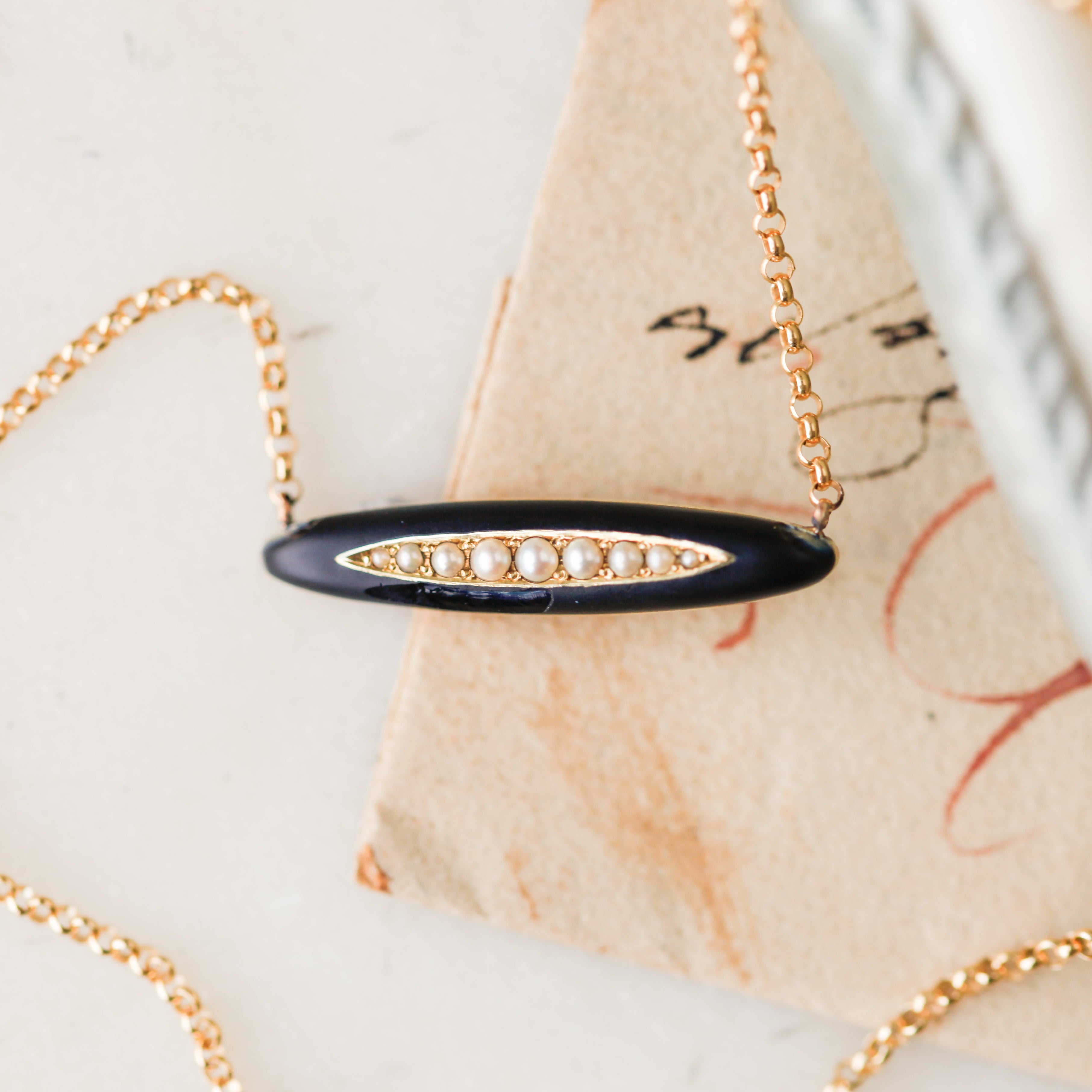 Phoebe Enameled Pendant