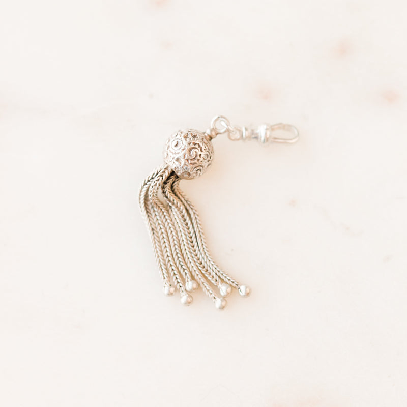 Georgie Silver Tassel Charm