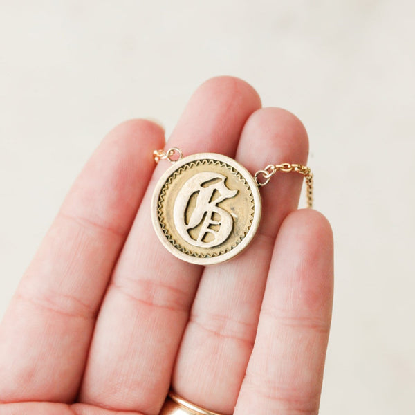 "G" Victorian Pendant