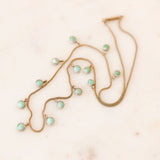 Perrie Turquoise Fringe Necklace