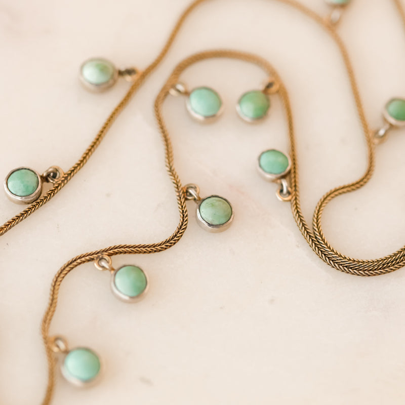 Perrie Turquoise Fringe Necklace