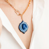 Lapis Lazuli Beetle Pendant