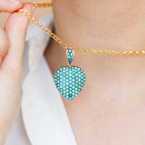 Lorrie Turquoise Heart Pendant