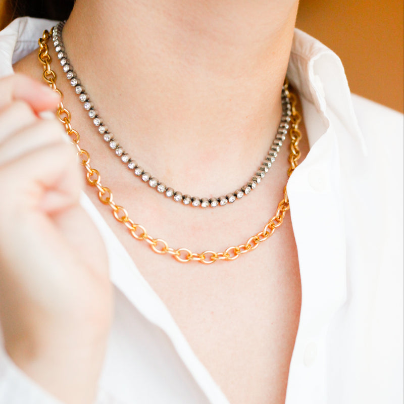 Edwardian Paste Tennis Necklace