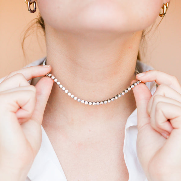 Edwardian Paste Tennis Necklace