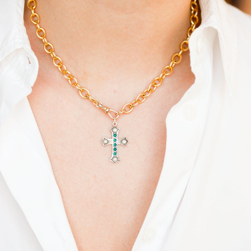 Victorian Cross Charm