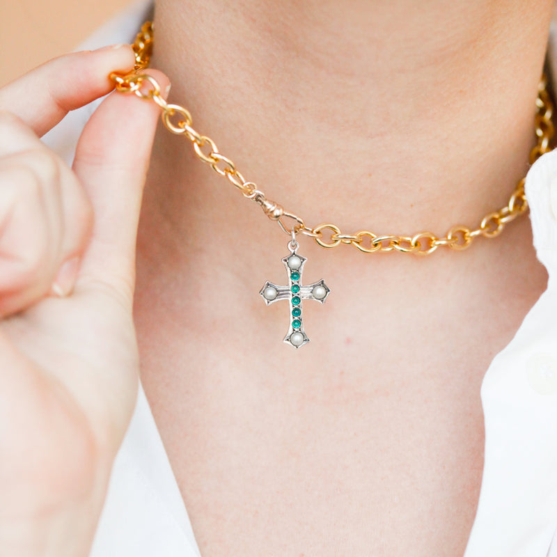 Victorian Cross Charm