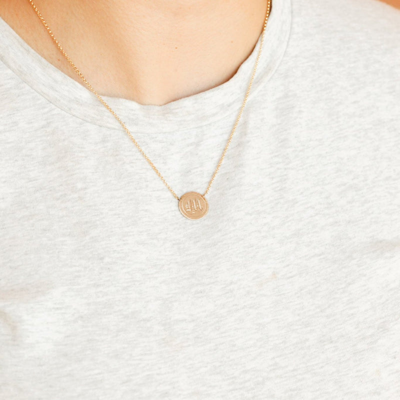 "M" Victorian Pendant