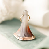 Large Agate "BP" Fob