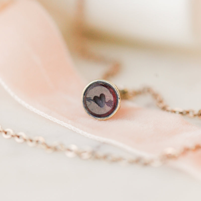 Lover's Heart + Arrow Necklace