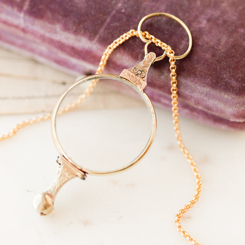 Victorian Folding Lorgnette Glasses