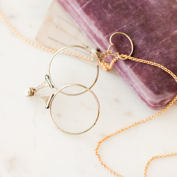 Victorian Folding Lorgnette Glasses