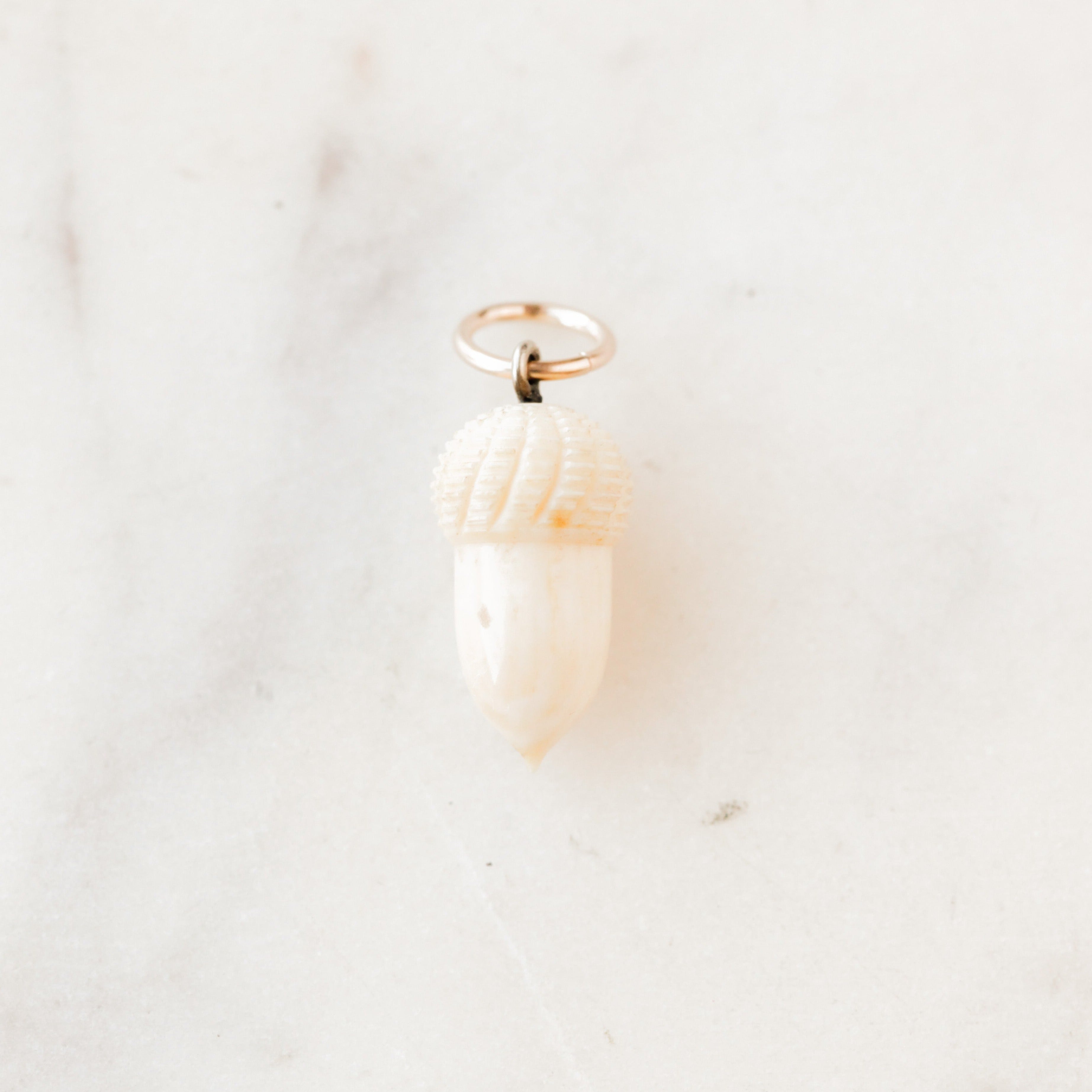 Carved Acorn Charm