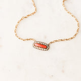 Toulouse Coral + Pearl Pendant