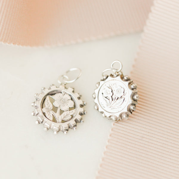 Sterling Silver Floral Charms