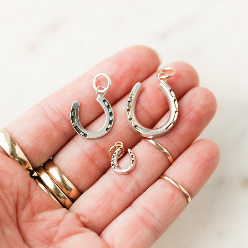 Sterling Silver Horseshoe Charms