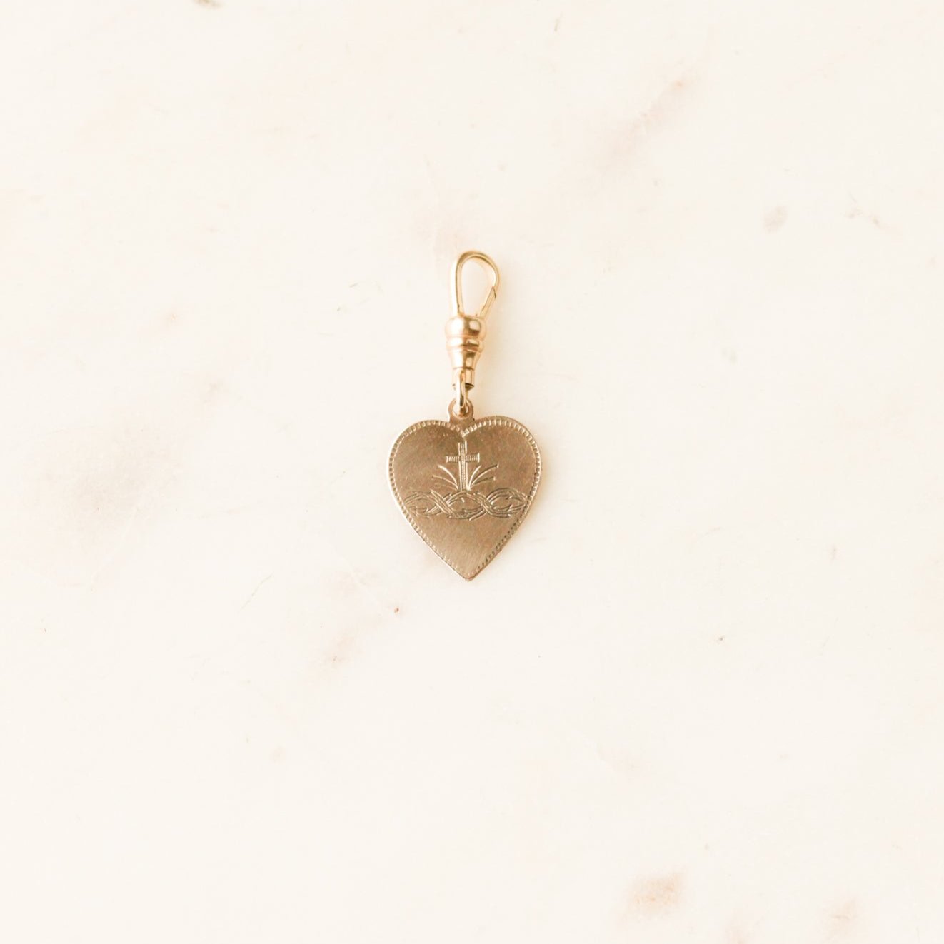 Love + Faith Heart Charm