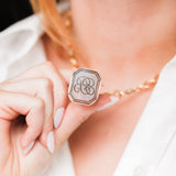 Large Agate "BP" Fob