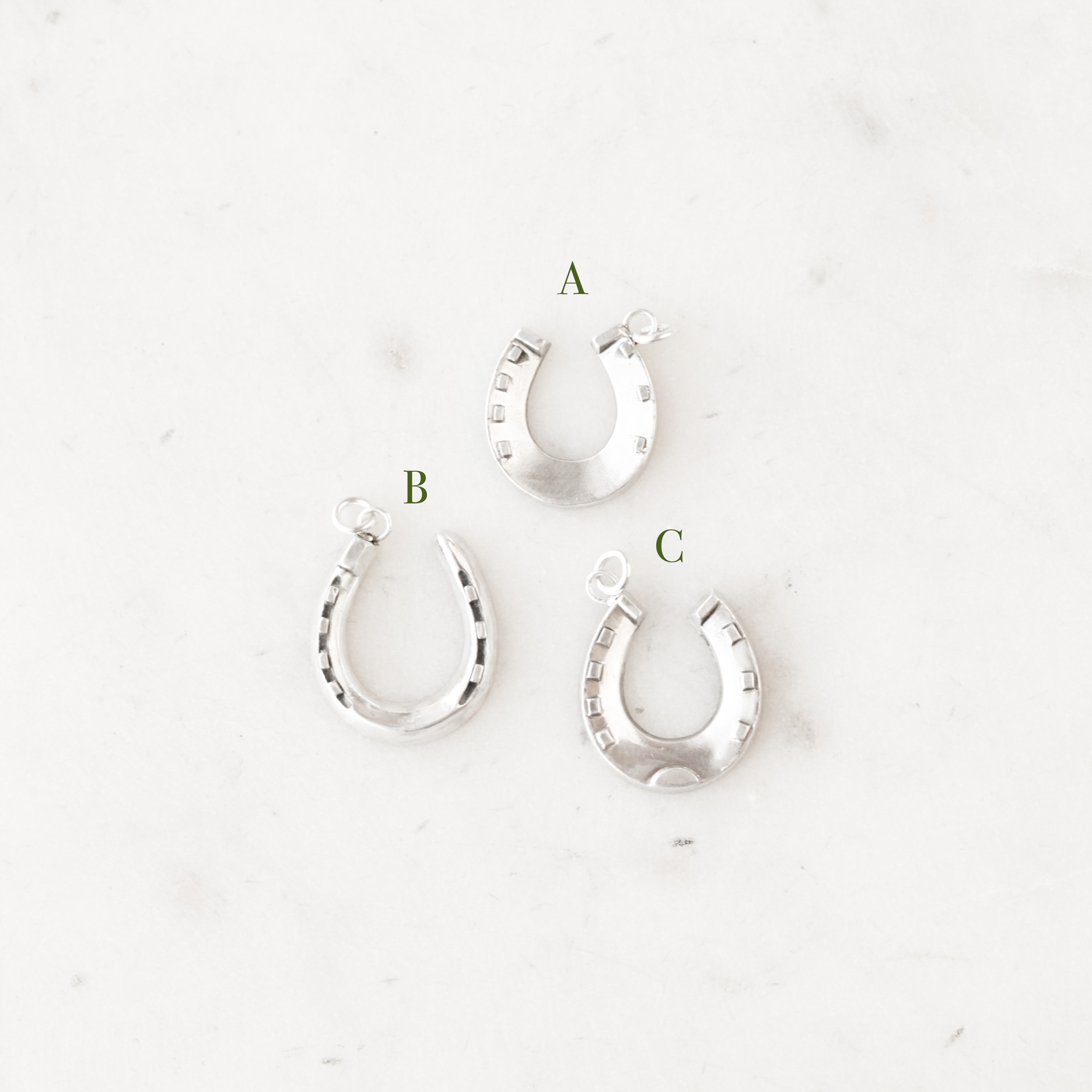 Sterling Silver Horseshoe Charms