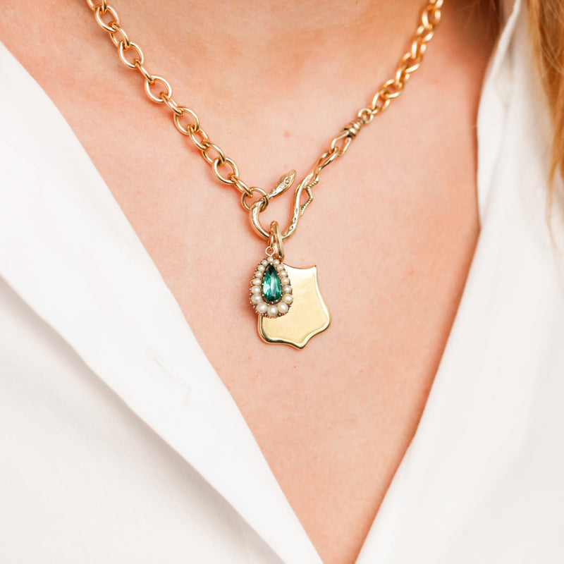 Georgian Paste + Pearl Pendant