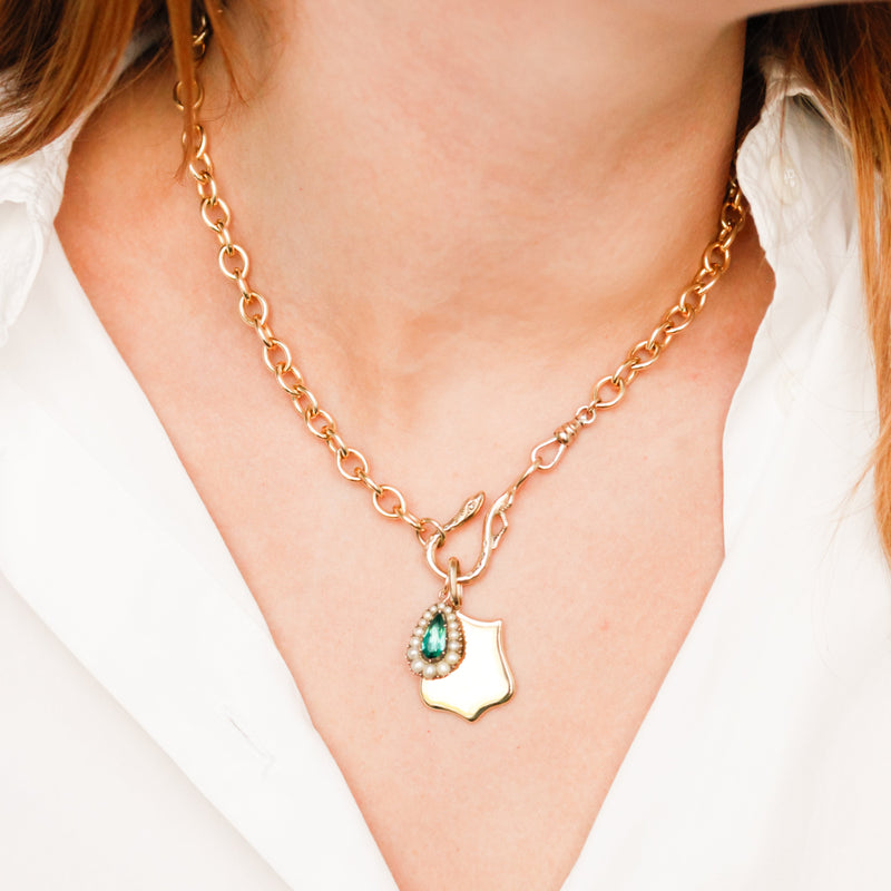 Georgian Paste + Pearl Pendant