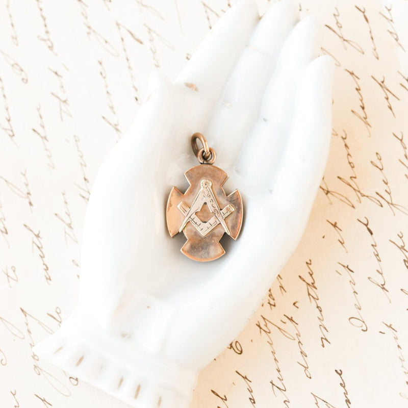 Masonic Enameled Charm