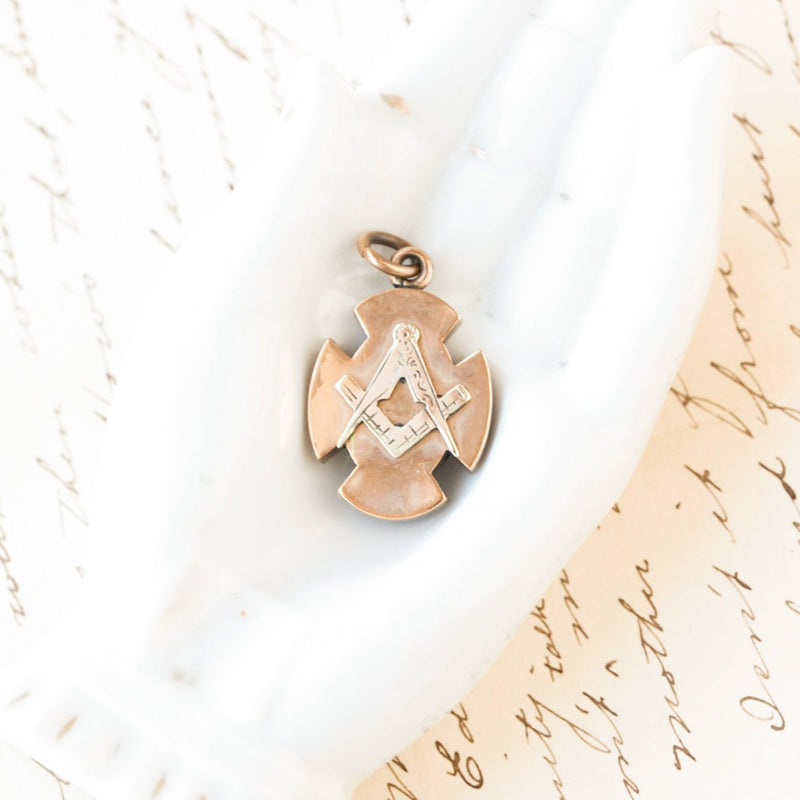 Masonic Enameled Charm