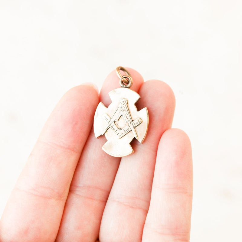 Masonic Enameled Charm