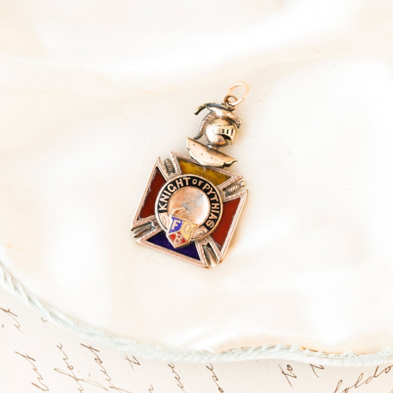 Victorian "Knight of Pythias" Charm