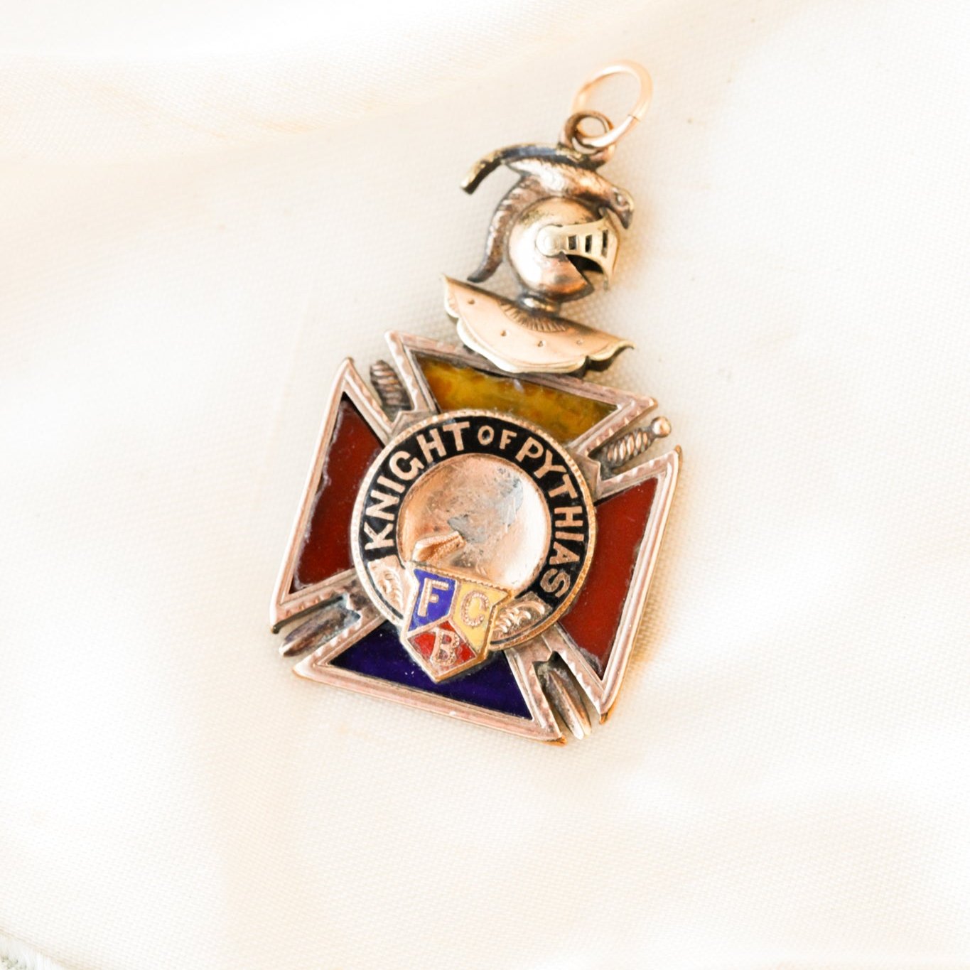 Victorian "Knight of Pythias" Charm